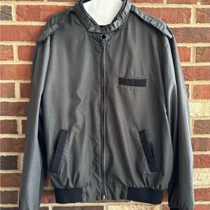 Men's Vintage Gray Bomber Jacket